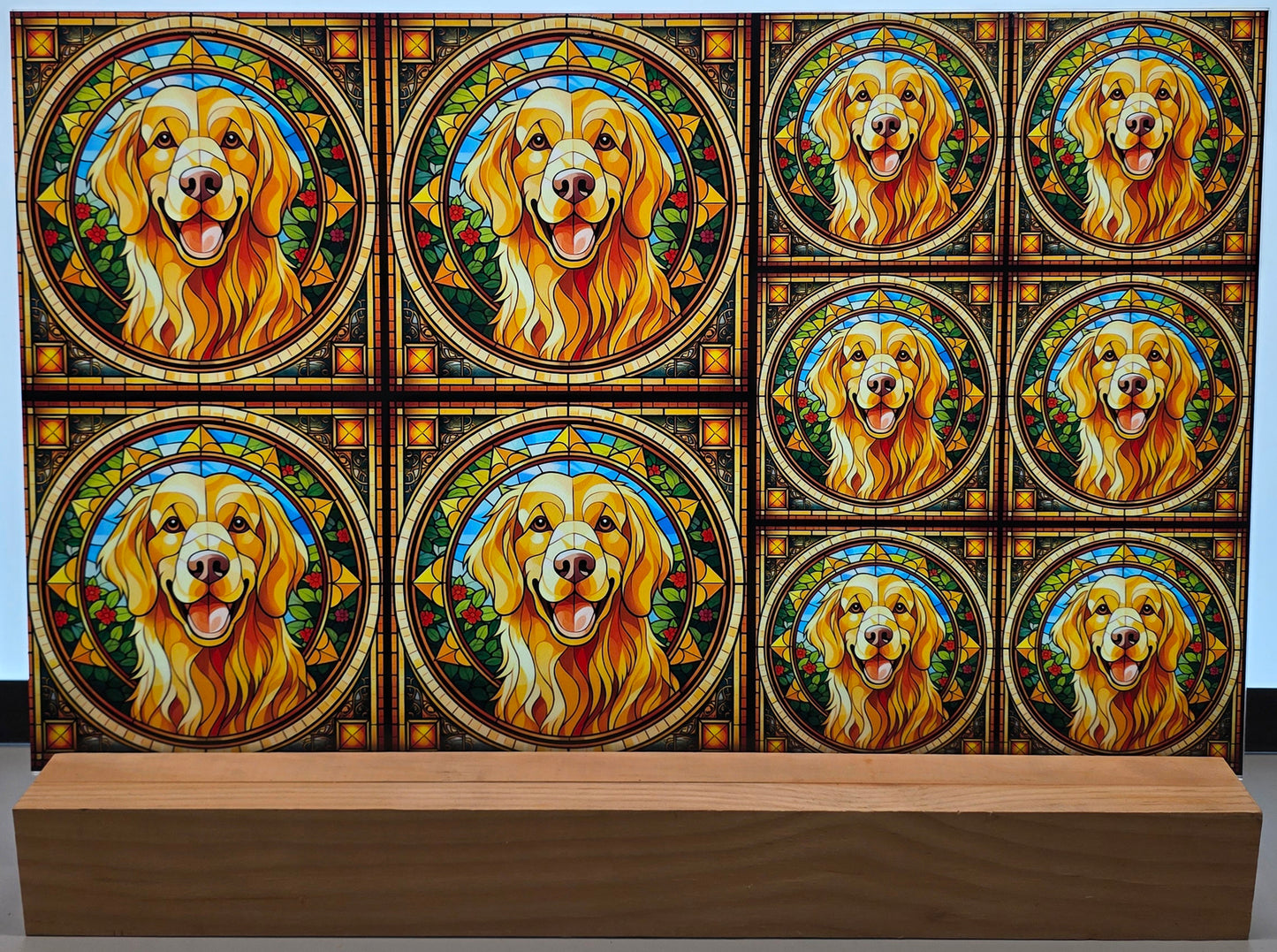 DecoCraft - Scenic Elevated Texture Tiles - Golden Retriever