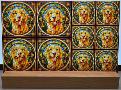 DecoCraft - Scenic Elevated Texture Tiles - Golden Retriever