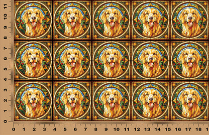 DecoCraft - Scenic Elevated Texture Tiles - Golden Retriever
