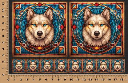 DecoCraft - Scenic Elevated Texture Tiles - Gray Wolf
