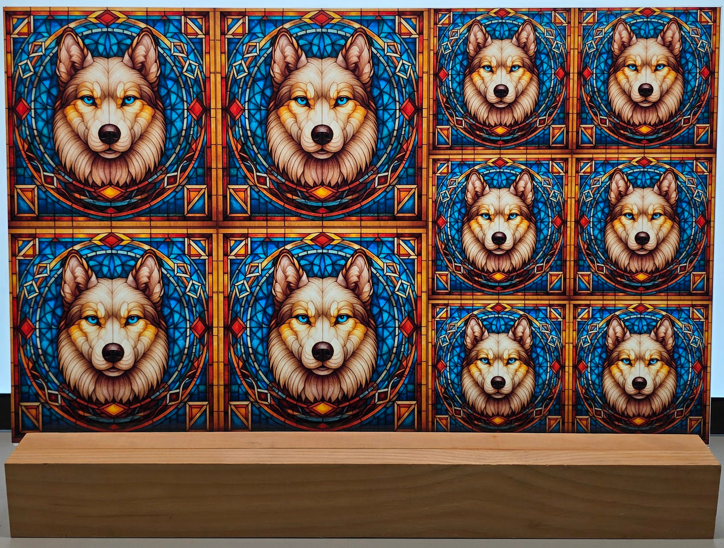 DecoCraft - Scenic Elevated Texture Tiles - Gray Wolf