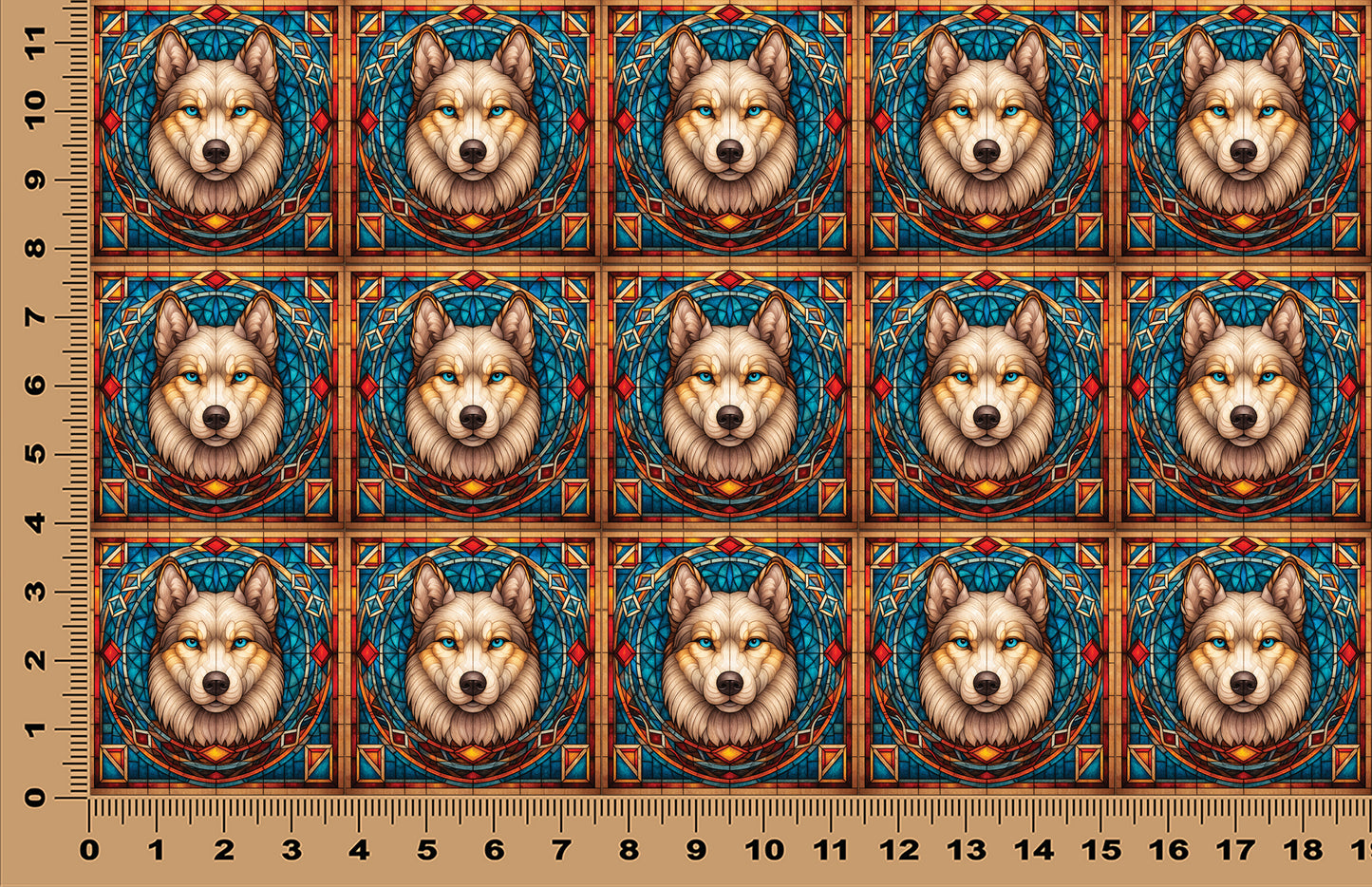 DecoCraft - Scenic Elevated Texture Tiles - Gray Wolf