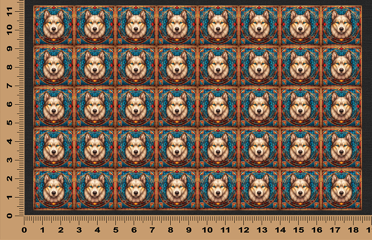 DecoCraft - Scenic Elevated Texture Tiles - Gray Wolf
