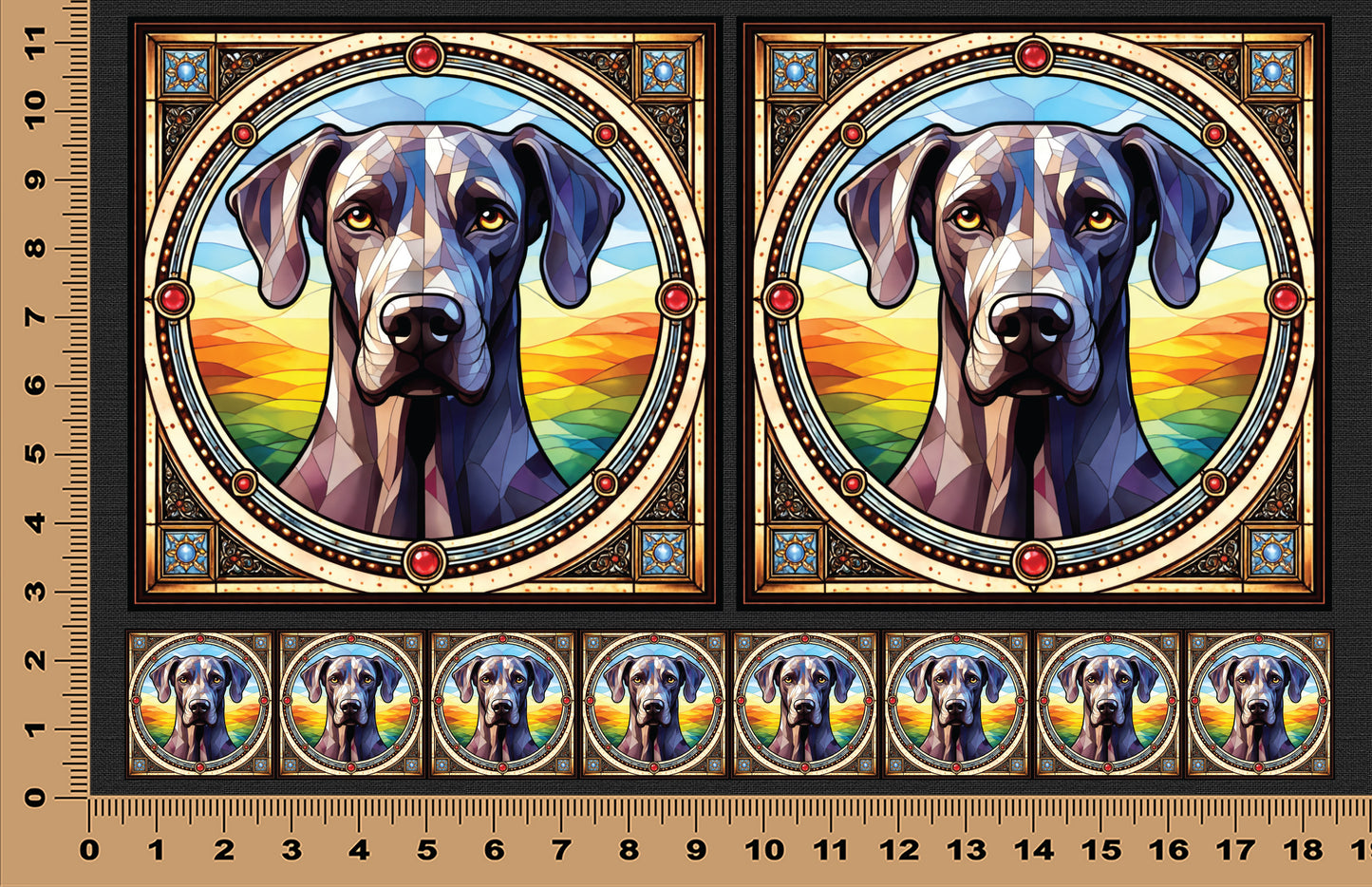 DecoCraft - Scenic Elevated Texture Tiles - Great Dane