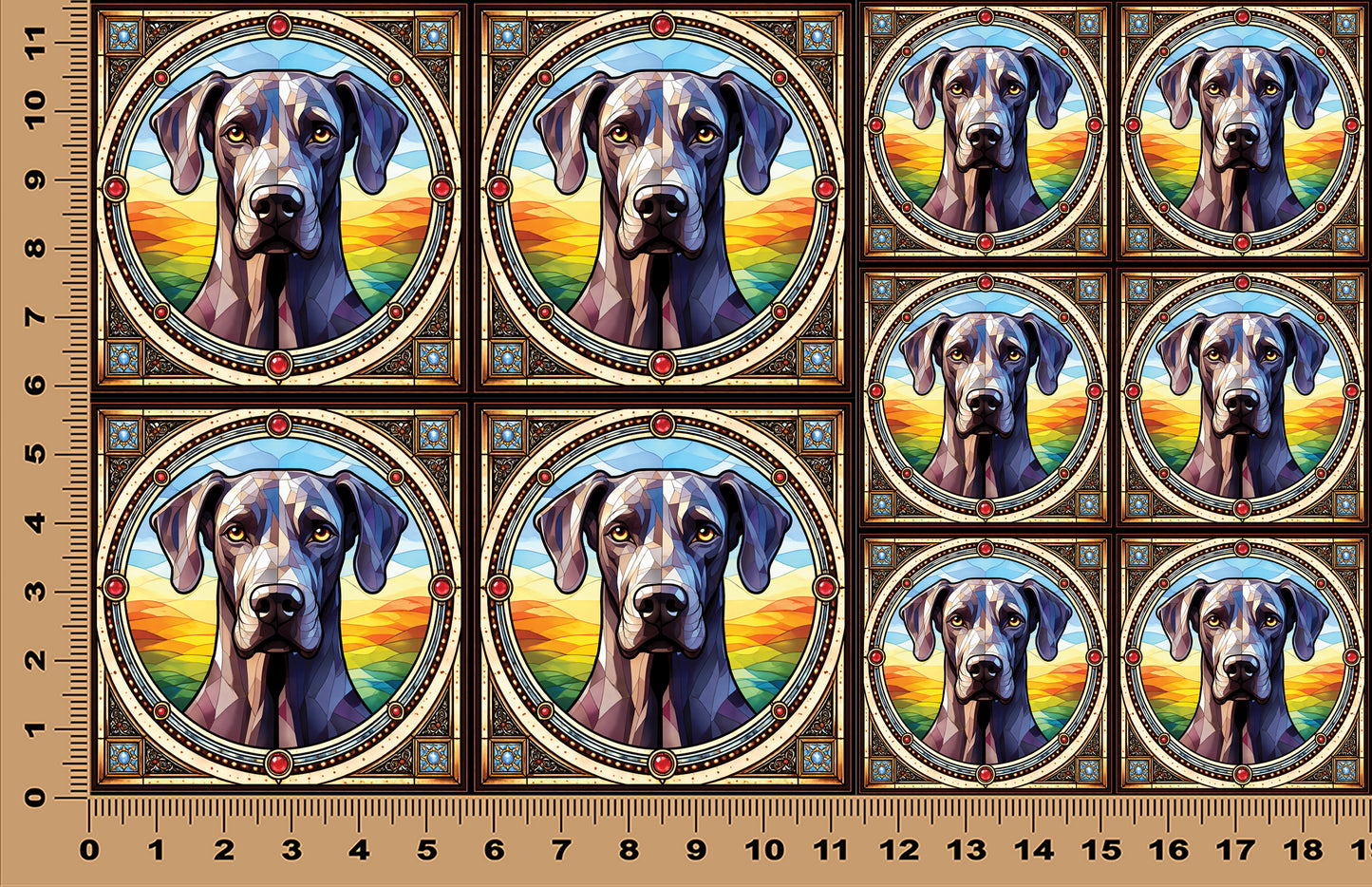 DecoCraft - Scenic Elevated Texture Tiles - Great Dane