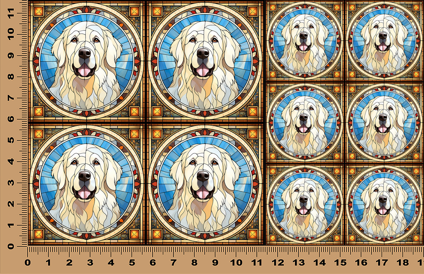 DecoCraft - Scenic Elevated Texture Tiles - Great Pyrenees