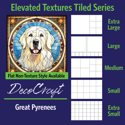 DecoCraft - Scenic Elevated Texture Tiles - Great Pyrenees
