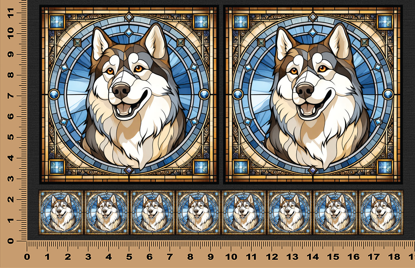 DecoCraft - Scenic Elevated Texture Tiles - Husky I