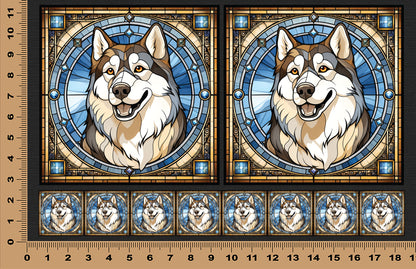DecoCraft - Scenic Elevated Texture Tiles - Husky I