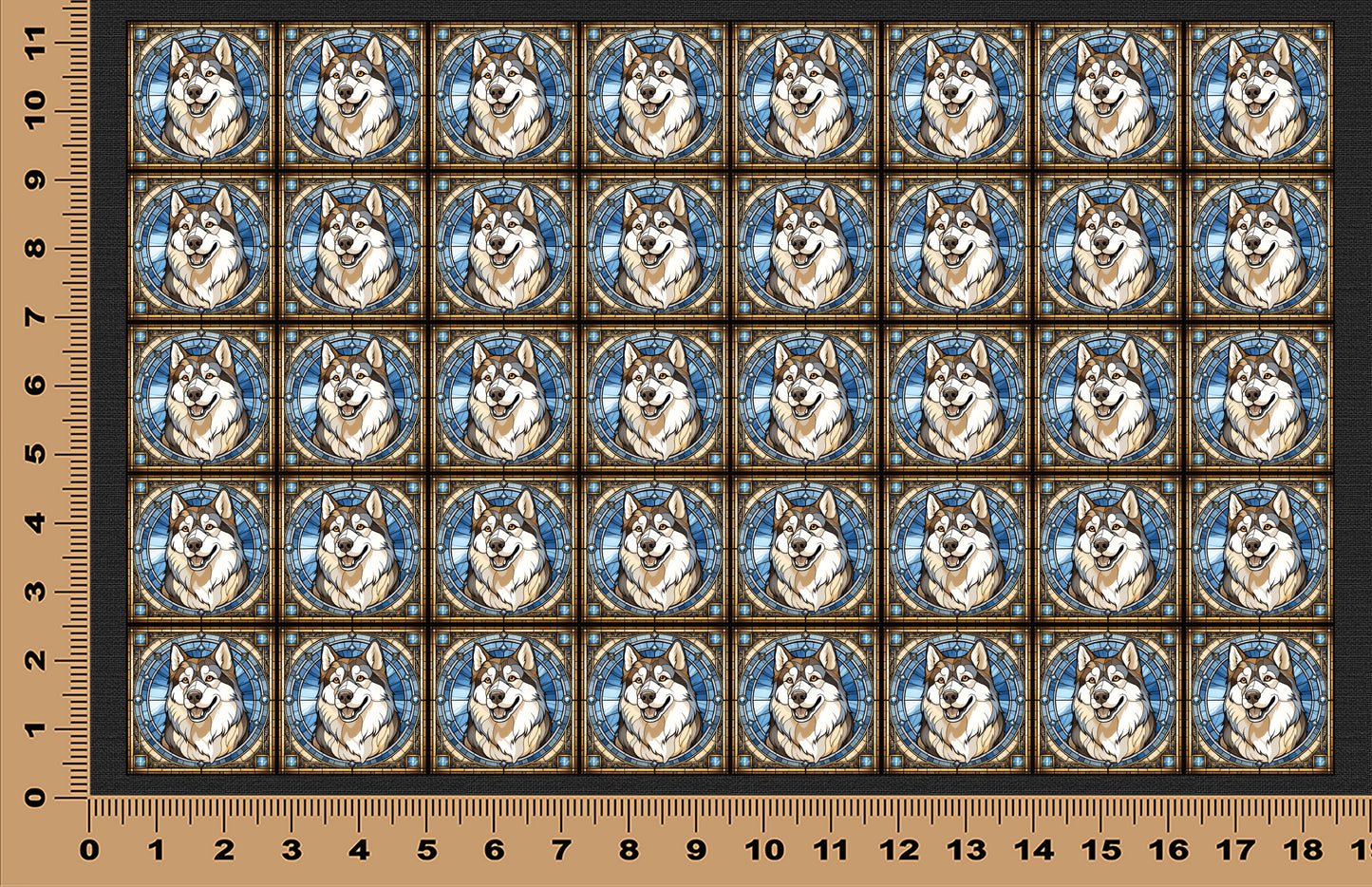 DecoCraft - Scenic Elevated Texture Tiles - Husky I