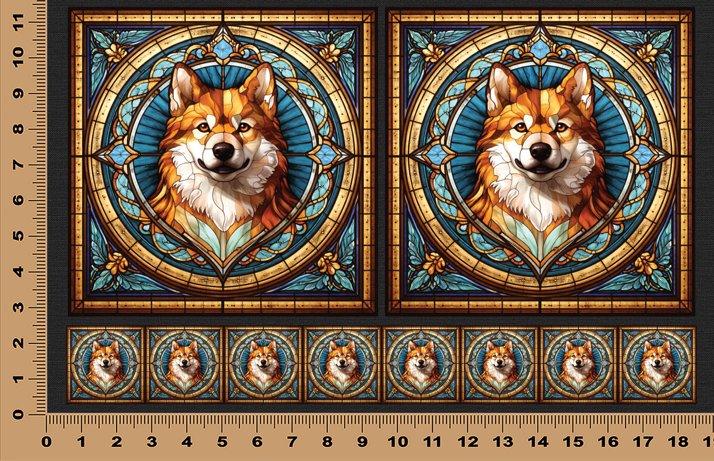 DecoCraft - Scenic Elevated Texture Tiles - Husky II