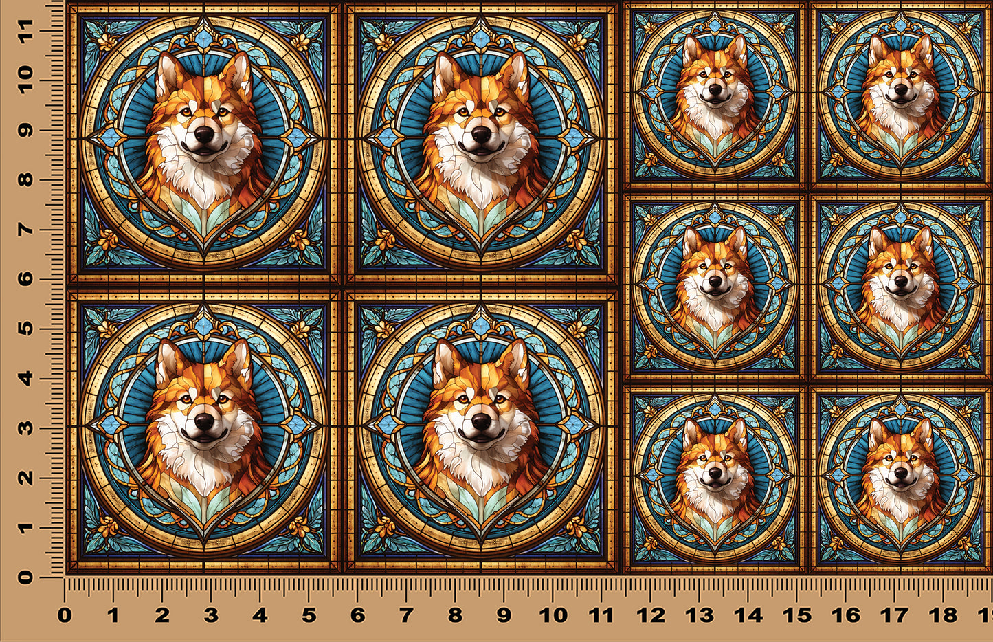 DecoCraft - Scenic Elevated Texture Tiles - Husky II