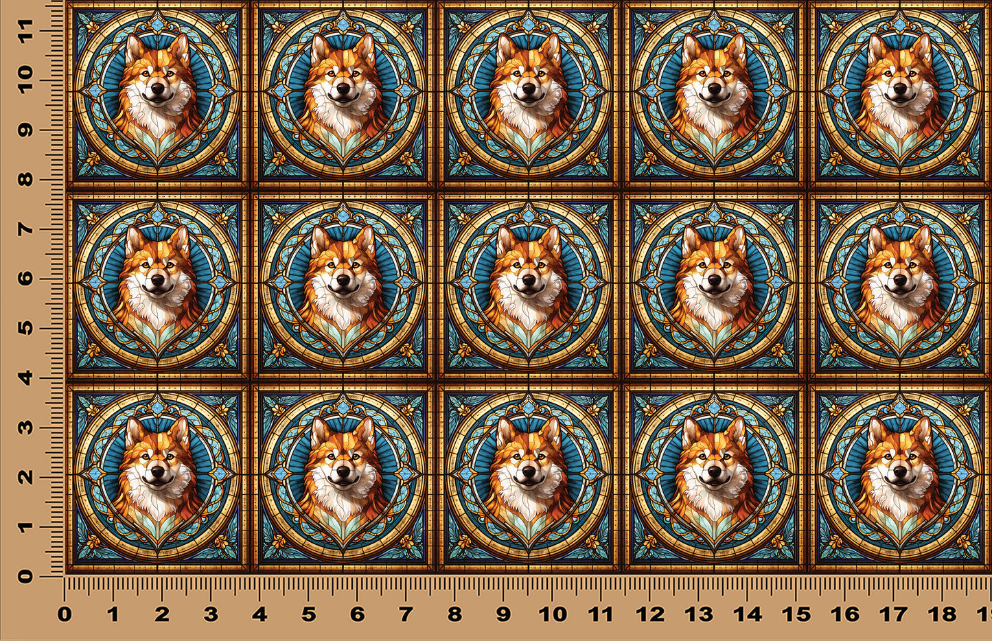 DecoCraft - Scenic Elevated Texture Tiles - Husky II