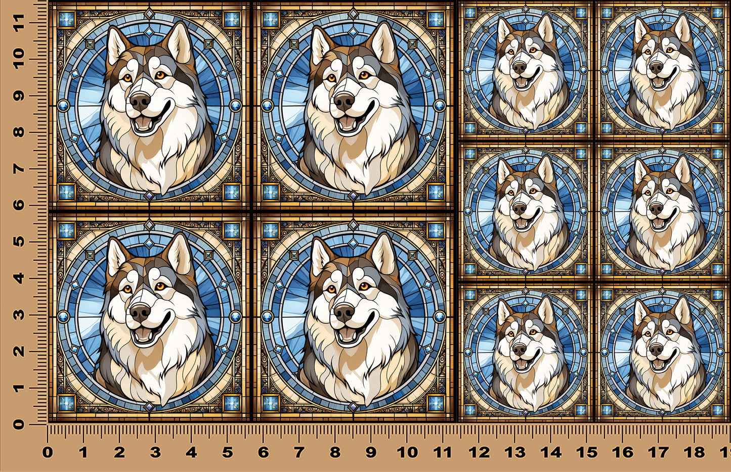 DecoCraft - Scenic Elevated Texture Tiles - Husky I