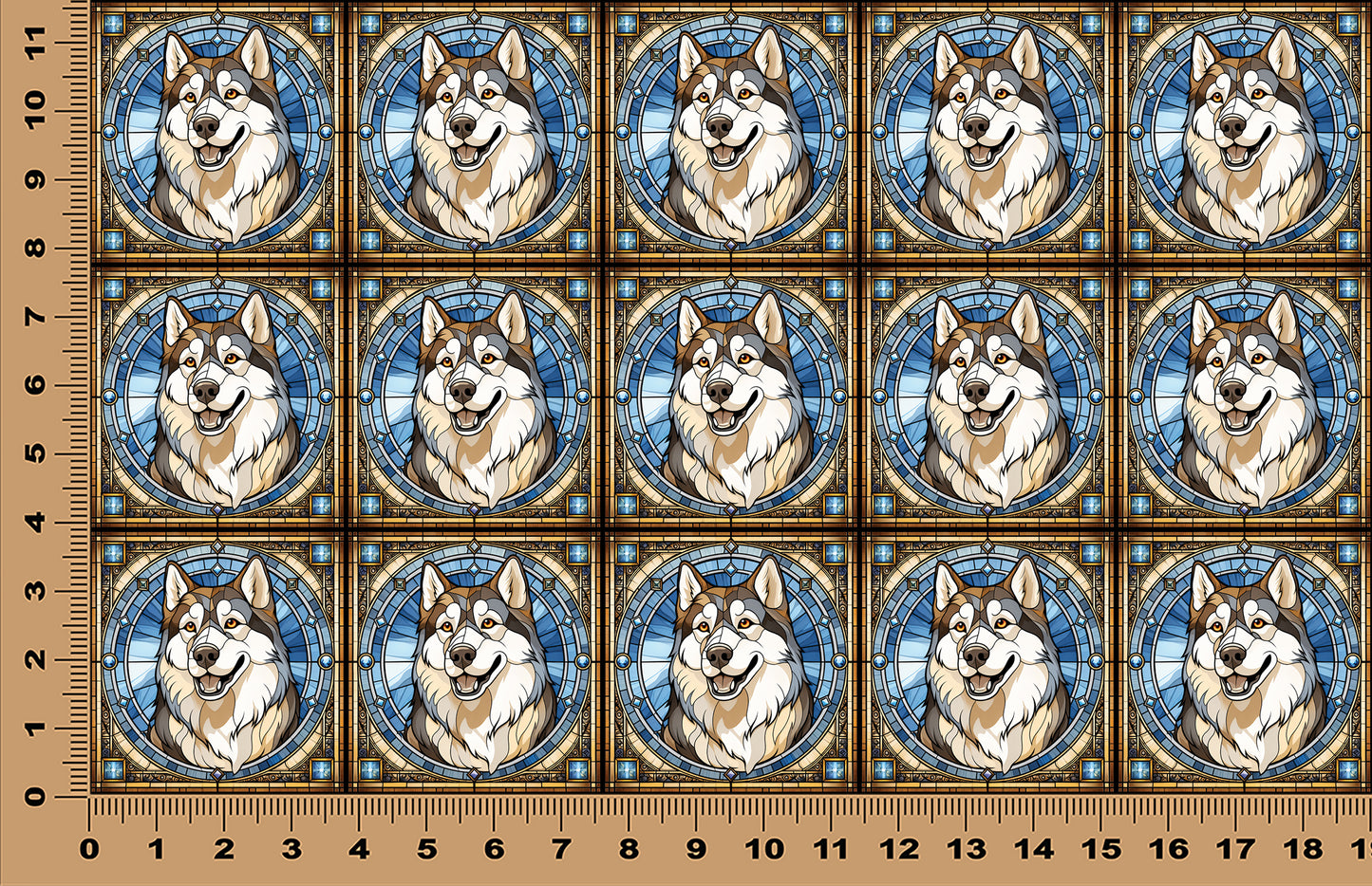 DecoCraft - Scenic Elevated Texture Tiles - Husky I