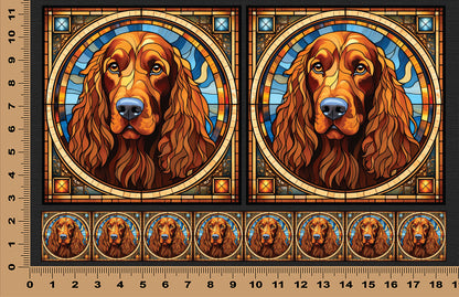 DecoCraft - Scenic Elevated Texture Tiles - Irish Setter