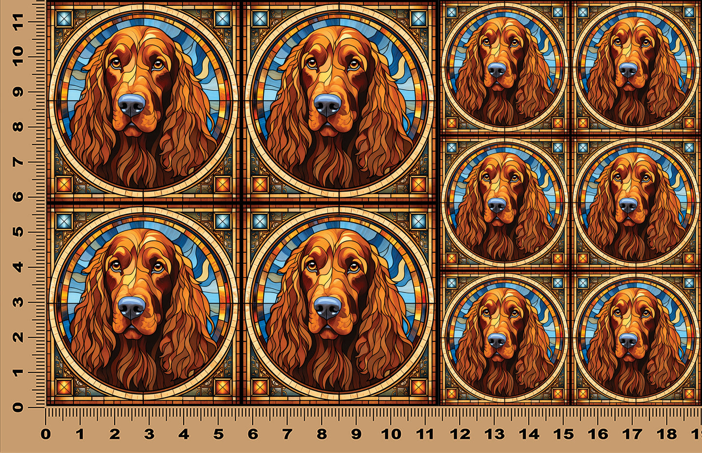 DecoCraft - Scenic Elevated Texture Tiles - Irish Setter