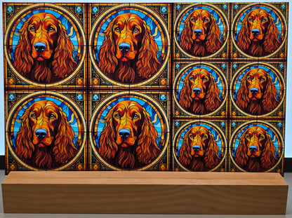 DecoCraft - Scenic Elevated Texture Tiles - Irish Setter