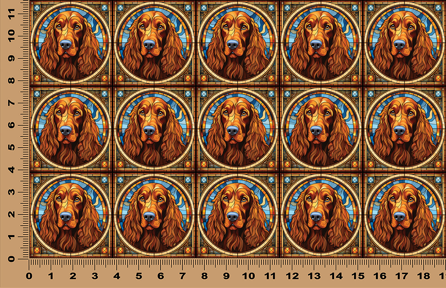 DecoCraft - Scenic Elevated Texture Tiles - Irish Setter