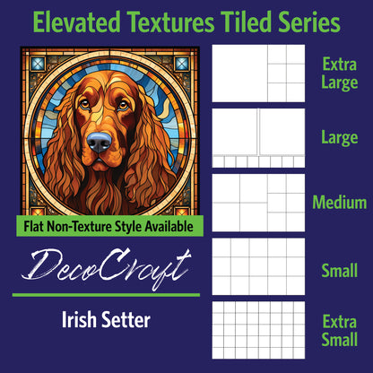 DecoCraft - Scenic Elevated Texture Tiles - Irish Setter