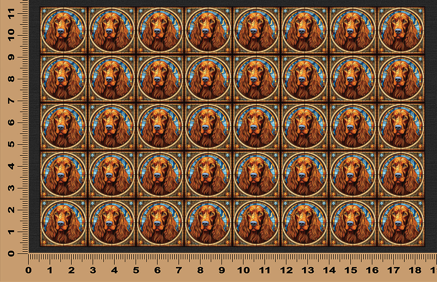 DecoCraft - Scenic Elevated Texture Tiles - Irish Setter