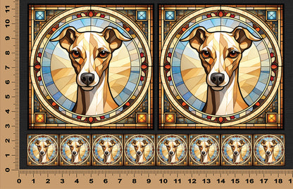 DecoCraft - Scenic Elevated Texture Tiles - Italian Greyhound