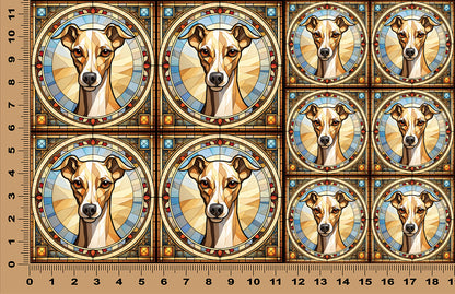 DecoCraft - Scenic Elevated Texture Tiles - Italian Greyhound