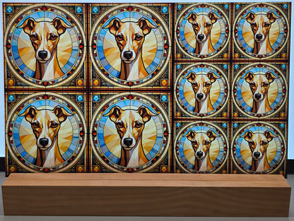 DecoCraft - Scenic Elevated Texture Tiles - Italian Greyhound