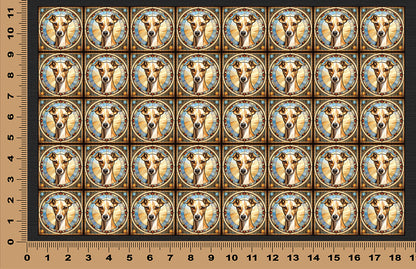 DecoCraft - Scenic Elevated Texture Tiles - Italian Greyhound