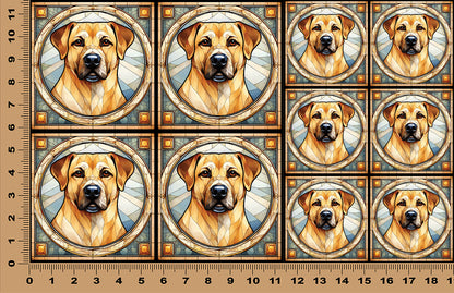 DecoCraft - Scenic Elevated Texture Tiles - Golden Labrador