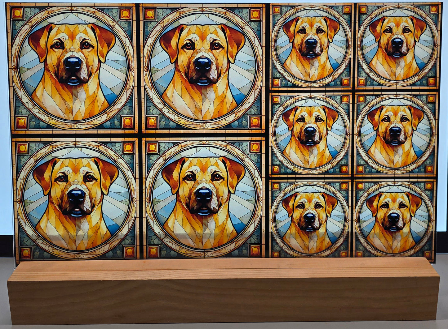 DecoCraft - Scenic Elevated Texture Tiles - Golden Labrador