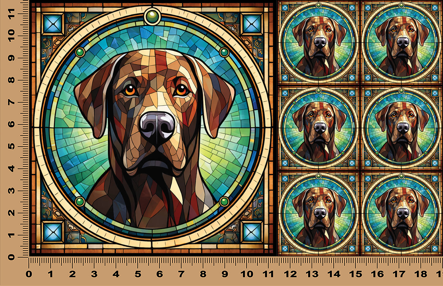 DecoCraft - Scenic Elevated Texture Tiles - Labrador Retriever