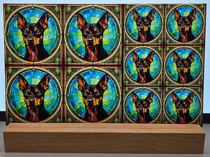 DecoCraft - Scenic Elevated Texture Tiles - Miniature Pinscher