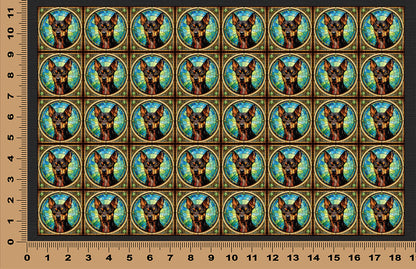 DecoCraft - Scenic Elevated Texture Tiles - Miniature Pinscher