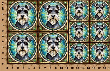 DecoCraft - Scenic Elevated Texture Tiles - Miniature Schnauzer