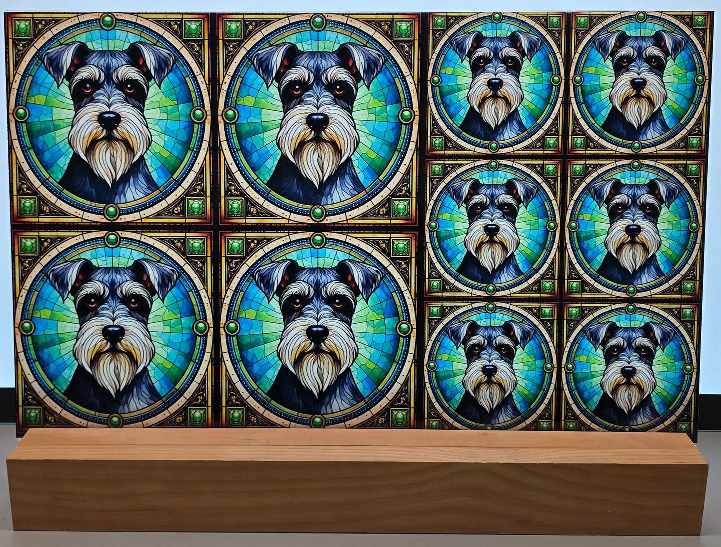 DecoCraft - Scenic Elevated Texture Tiles - Miniature Schnauzer
