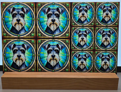 DecoCraft - Scenic Elevated Texture Tiles - Miniature Schnauzer