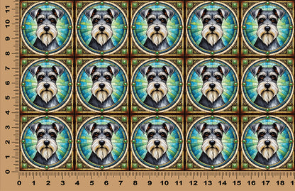 DecoCraft - Scenic Elevated Texture Tiles - Miniature Schnauzer