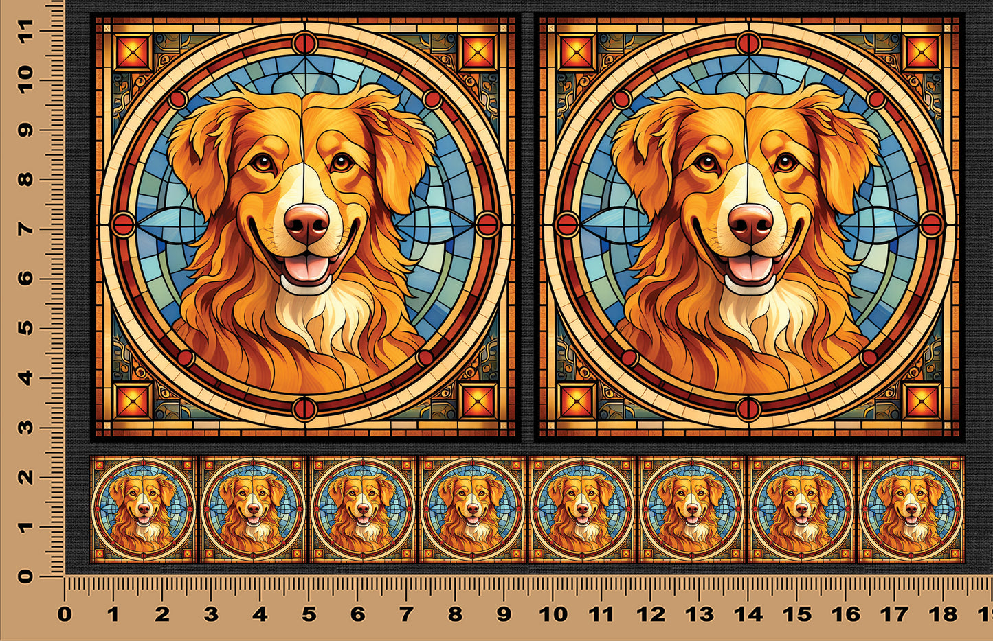 DecoCraft - Scenic Elevated Texture Tiles - Nova Scotia Duck Tolling Retriever