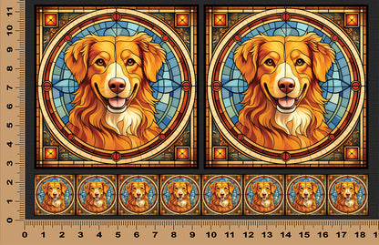 DecoCraft - Scenic Elevated Texture Tiles - Nova Scotia Duck Tolling Retriever