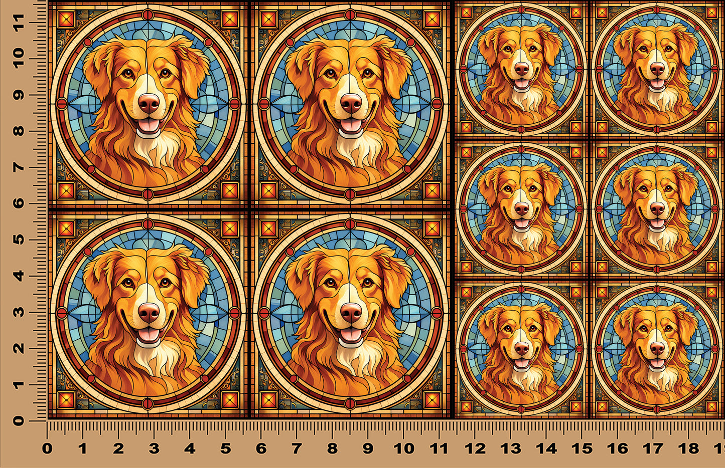 DecoCraft - Scenic Elevated Texture Tiles - Nova Scotia Duck Tolling Retriever