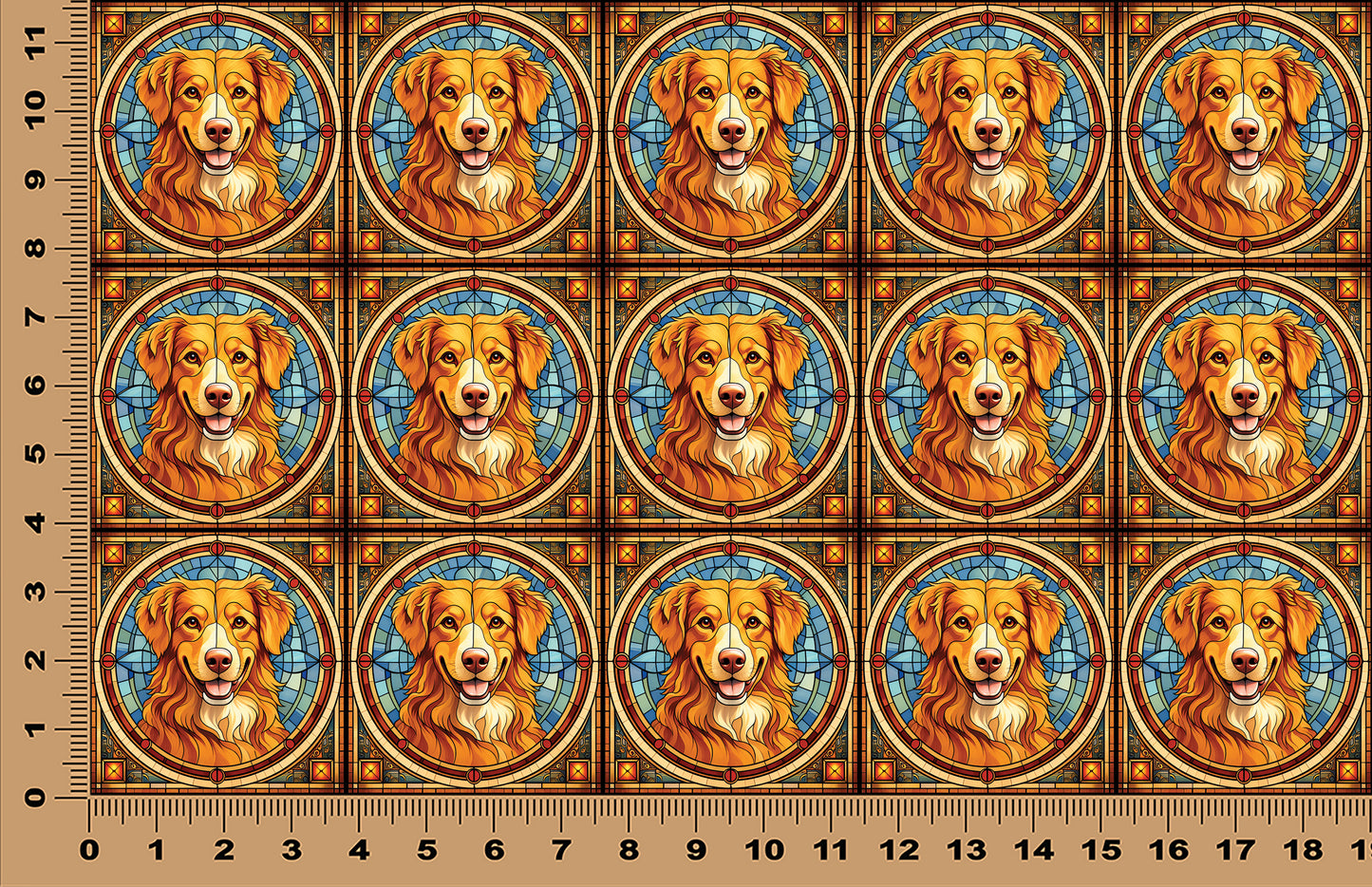 DecoCraft - Scenic Elevated Texture Tiles - Nova Scotia Duck Tolling Retriever