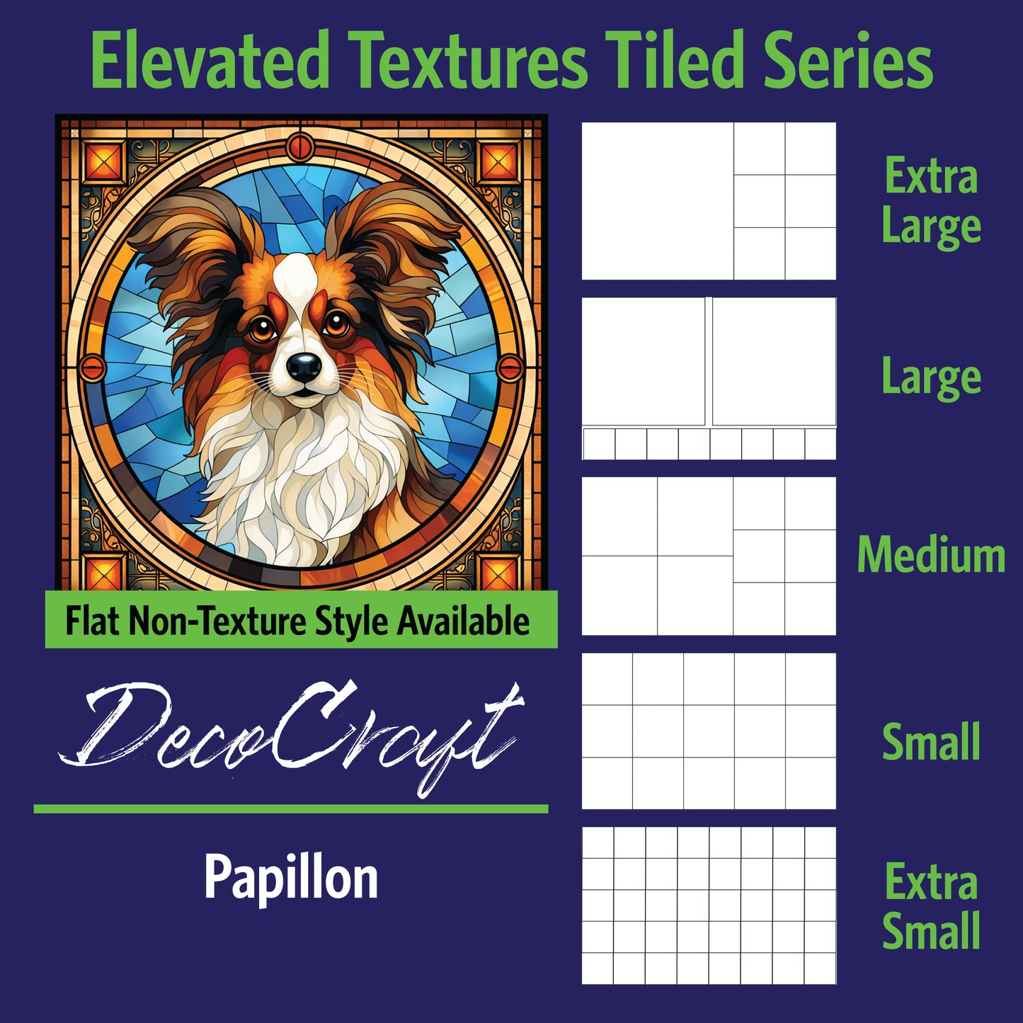 DecoCraft - Scenic Elevated Texture Tiles - Papillon