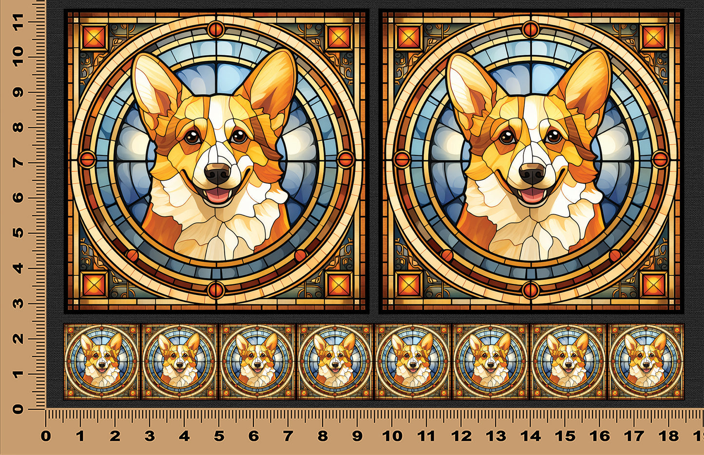 DecoCraft - Scenic Elevated Texture Tiles - Pembroke Welsh Corgi