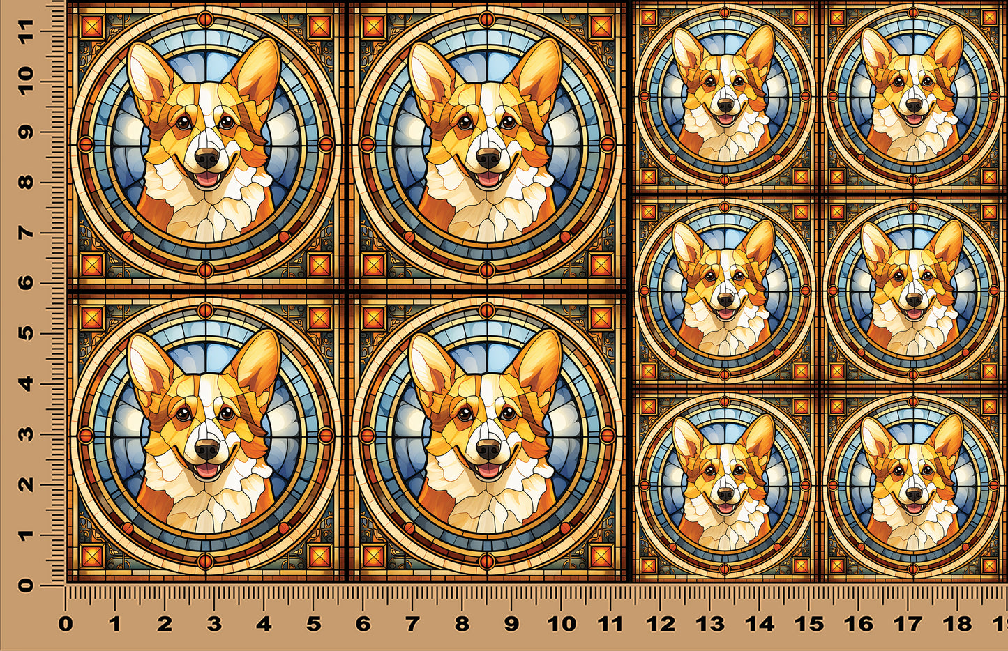 DecoCraft - Scenic Elevated Texture Tiles - Pembroke Welsh Corgi
