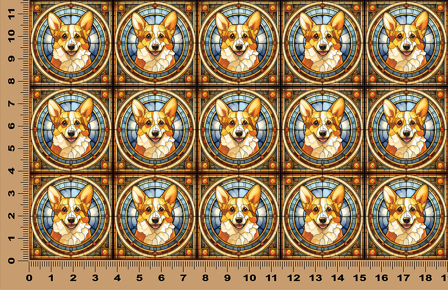 DecoCraft - Scenic Elevated Texture Tiles - Pembroke Welsh Corgi