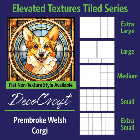 DecoCraft - Scenic Elevated Texture Tiles - Pembroke Welsh Corgi