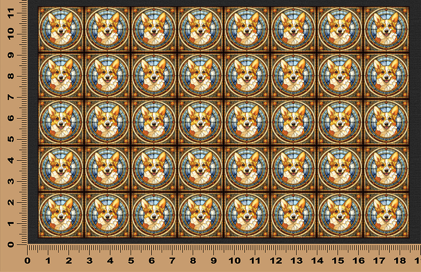DecoCraft - Scenic Elevated Texture Tiles - Pembroke Welsh Corgi