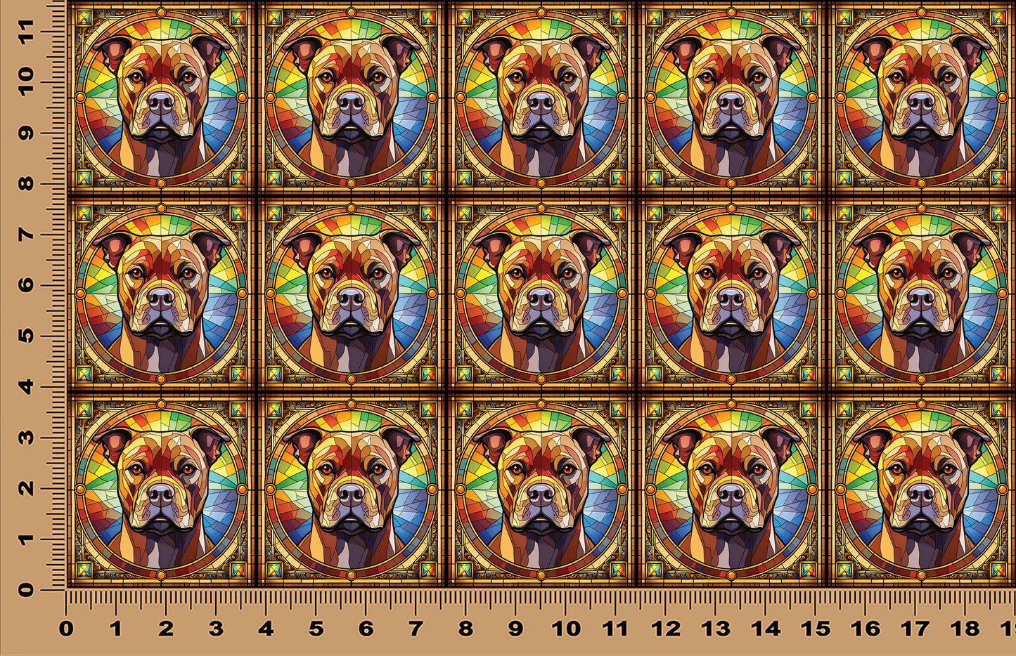 DecoCraft - Scenic Elevated Texture Tiles - Pit Bull