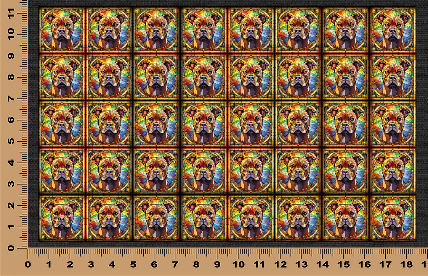 DecoCraft - Scenic Elevated Texture Tiles - Pit Bull